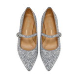 Thea Glitter Silver Shoes by Age of Innocence