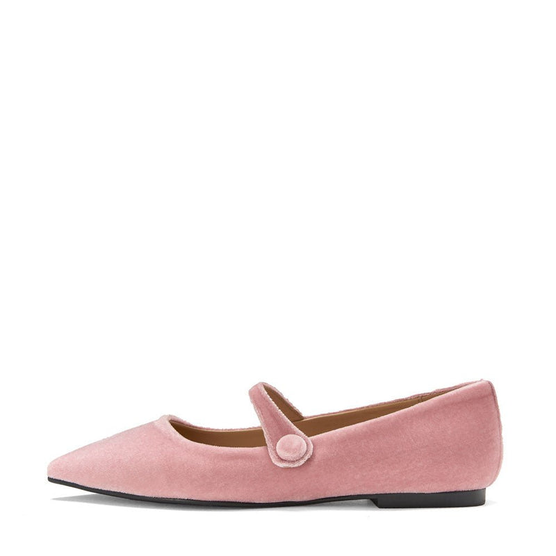 Thea Velvet Dark Pink Shoes by Age of Innocence