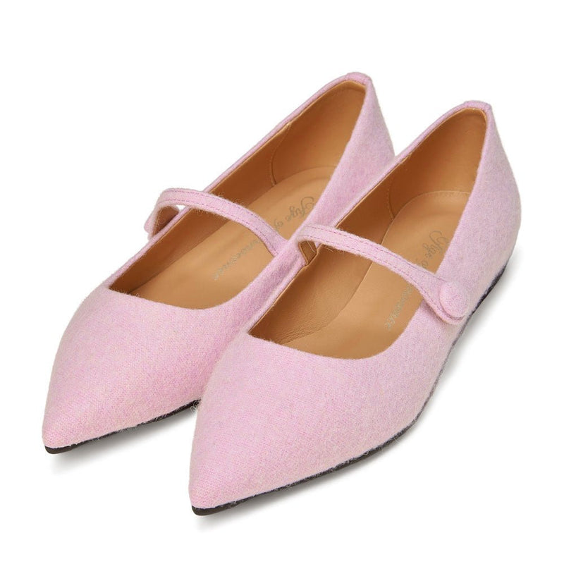 Thea Wool Pink Shoes by Age of Innocence