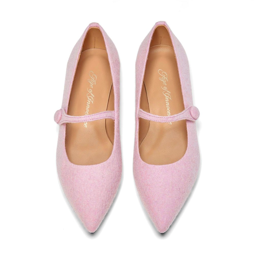 Thea Wool Pink Shoes Age of Innocence Women
