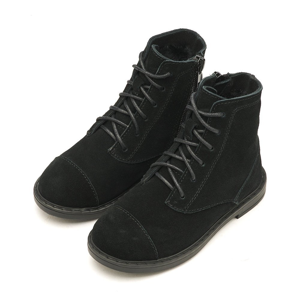 Thomas Suede Winter Black Boots by Age of Innocence