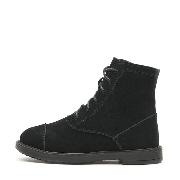 Thomas Suede Winter Black Boots by Age of Innocence