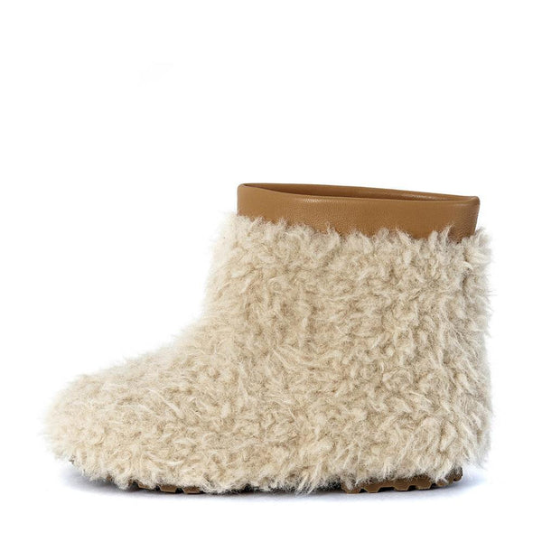 Yeti Mini 2.0 Beige Boots by Age of Innocence