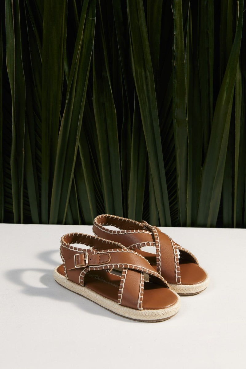 Zella Camel Sandals by Age of Innocence