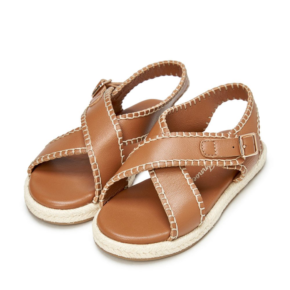 Zella Camel Sandals by Age of Innocence