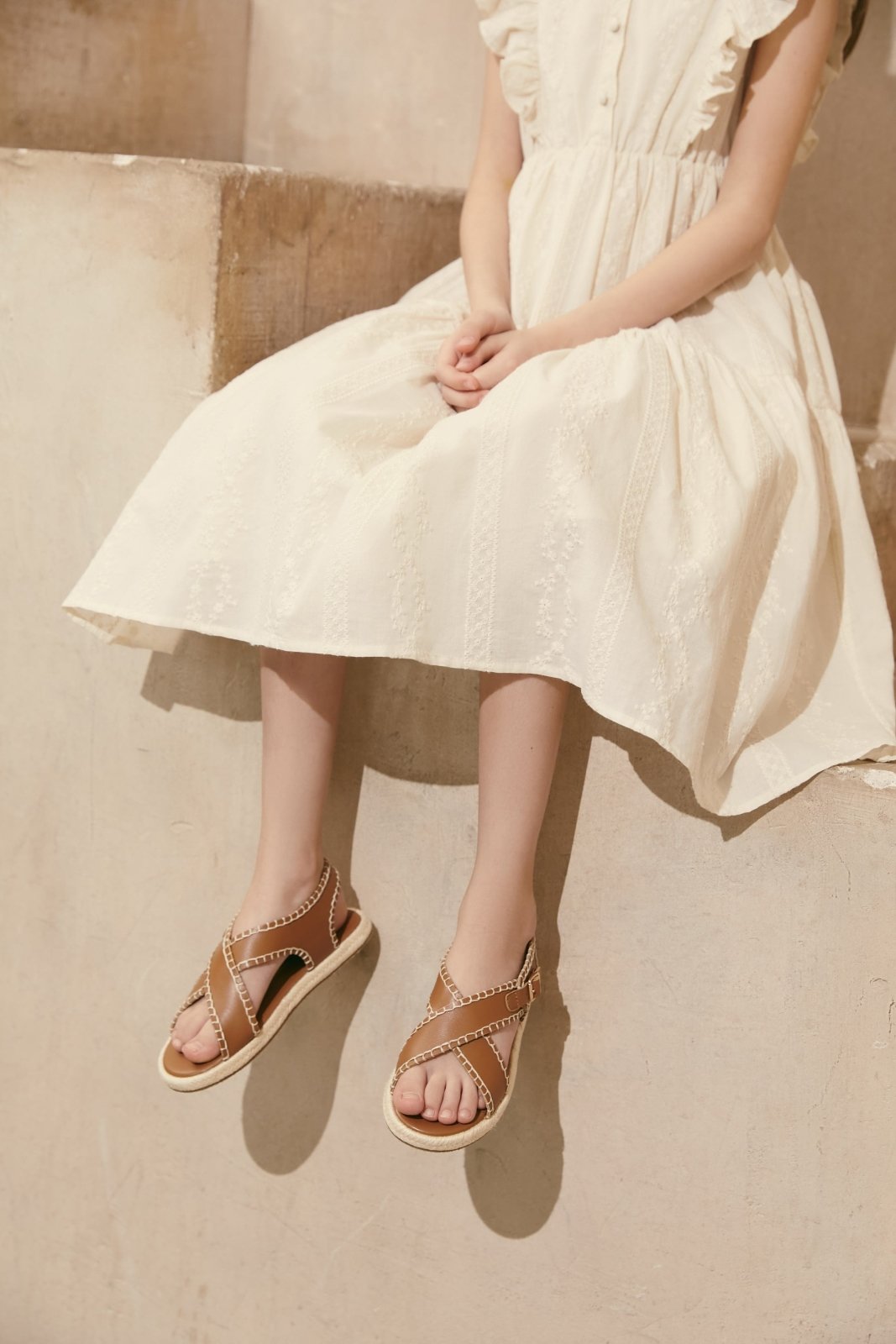Zella Camel Sandals Age of Innocence