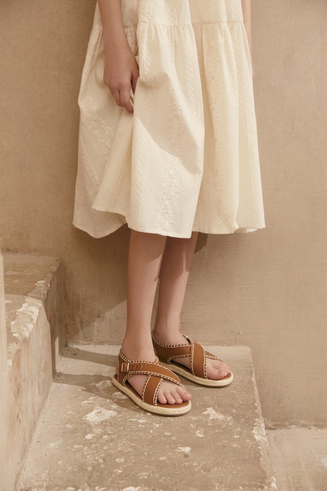 Zella Camel Sandals Age of Innocence