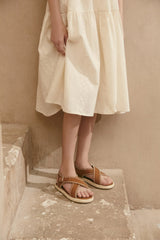 Zella Camel Sandals by Age of Innocence