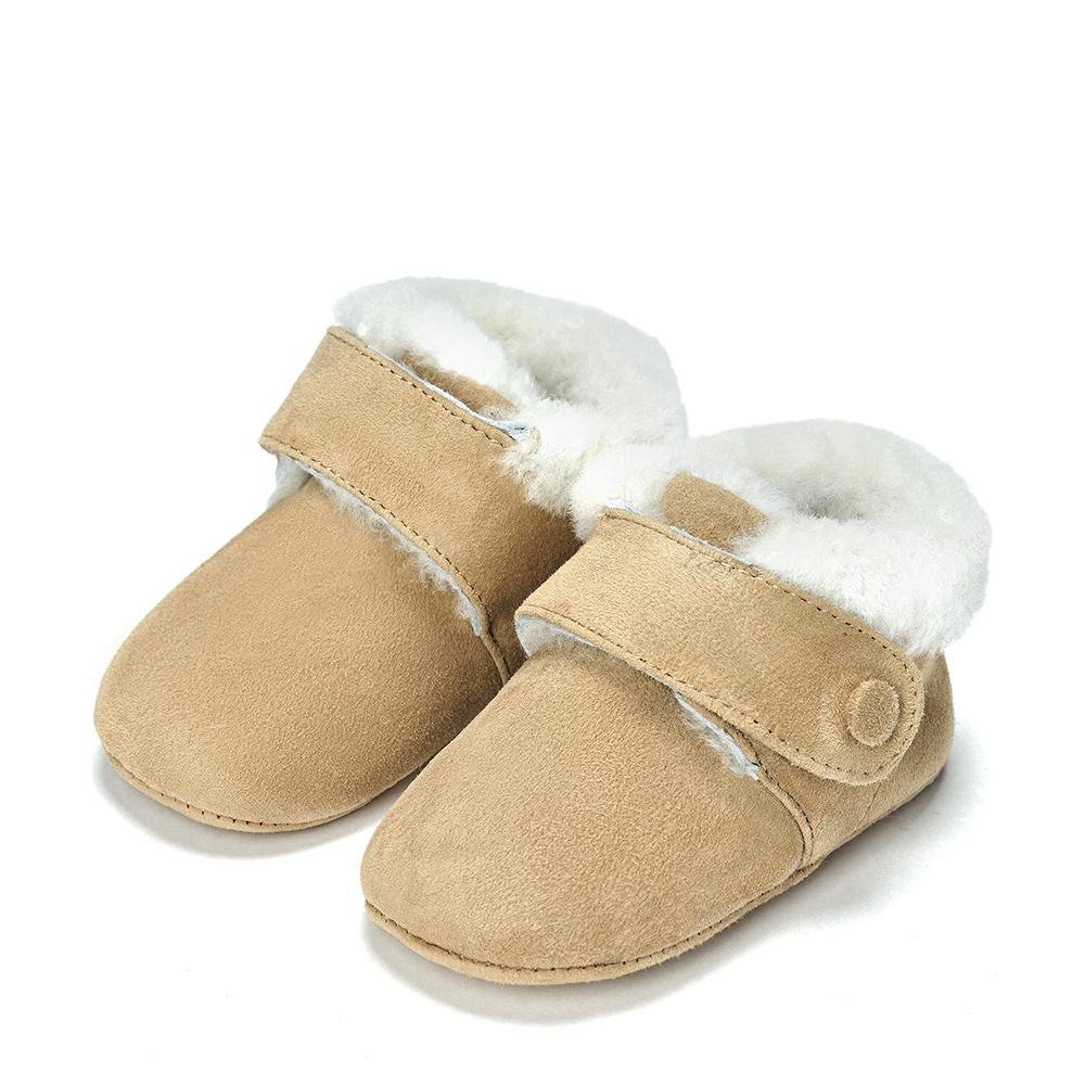 MiniMuni Beige Pre Walkers by Age of Innocence