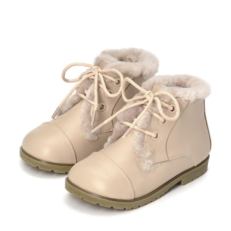 Zoey Leather Pink Boots by Age of Innocence
